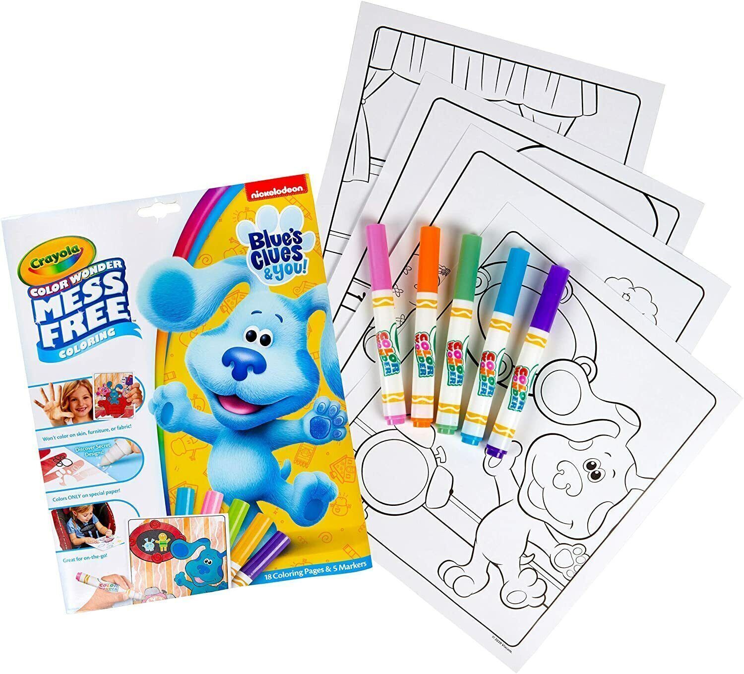 Crayola Color Wonder Blues Clues & You! Mess Free Coloring Pages. The markers are designed to only work on the special Color Wonder paper, ensuring that there is no mess or accidental marks on furniture or clothes. 75-7714 thumbnail