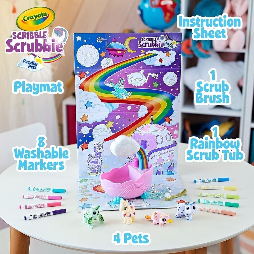 Crayola Scribble Scrubbie Peculiar Pets Set 74-7443 thumbnail