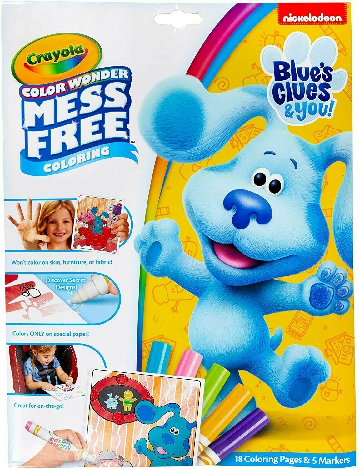 Crayola Color Wonder Blues Clues & You! Mess Free Coloring Pages. The markers are designed to only work on the special Color Wonder paper, ensuring that there is no mess or accidental marks on furniture or clothes. 75-7714 thumbnail