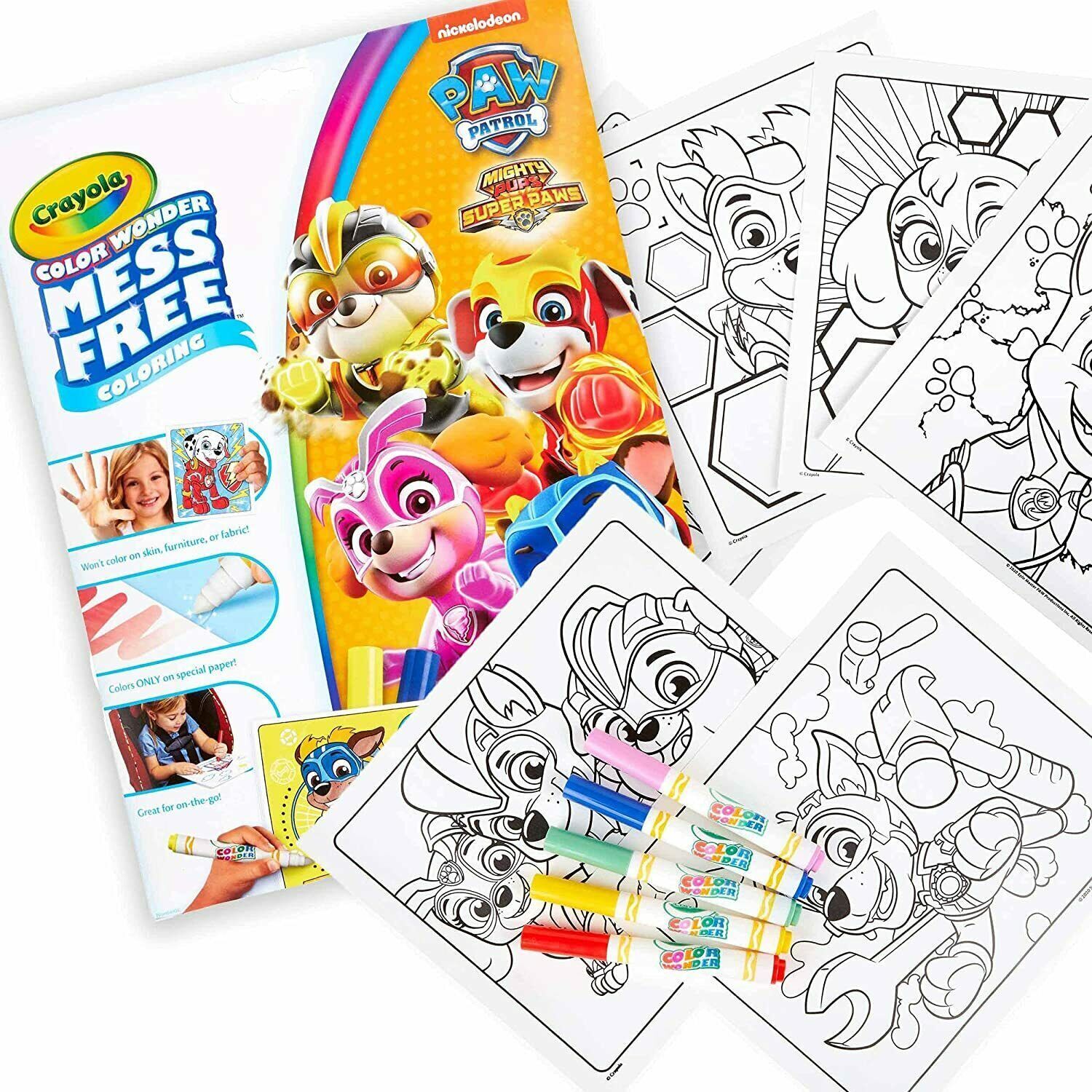 Crayola Paw Patrol Super Paws Color Wonder 75-7995 thumbnail