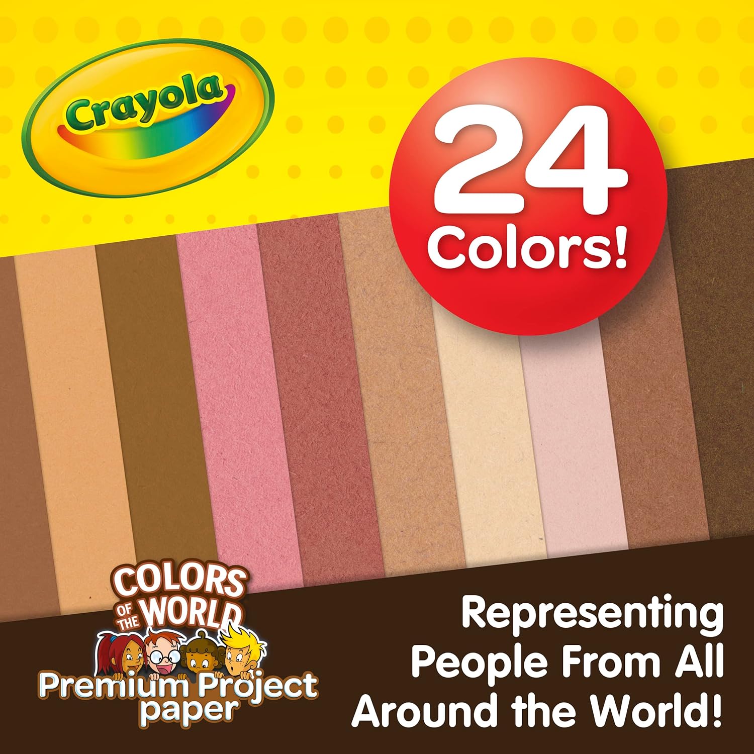 Crayola Colors of The World Construction Paper Premium Project 99-0091 thumbnail