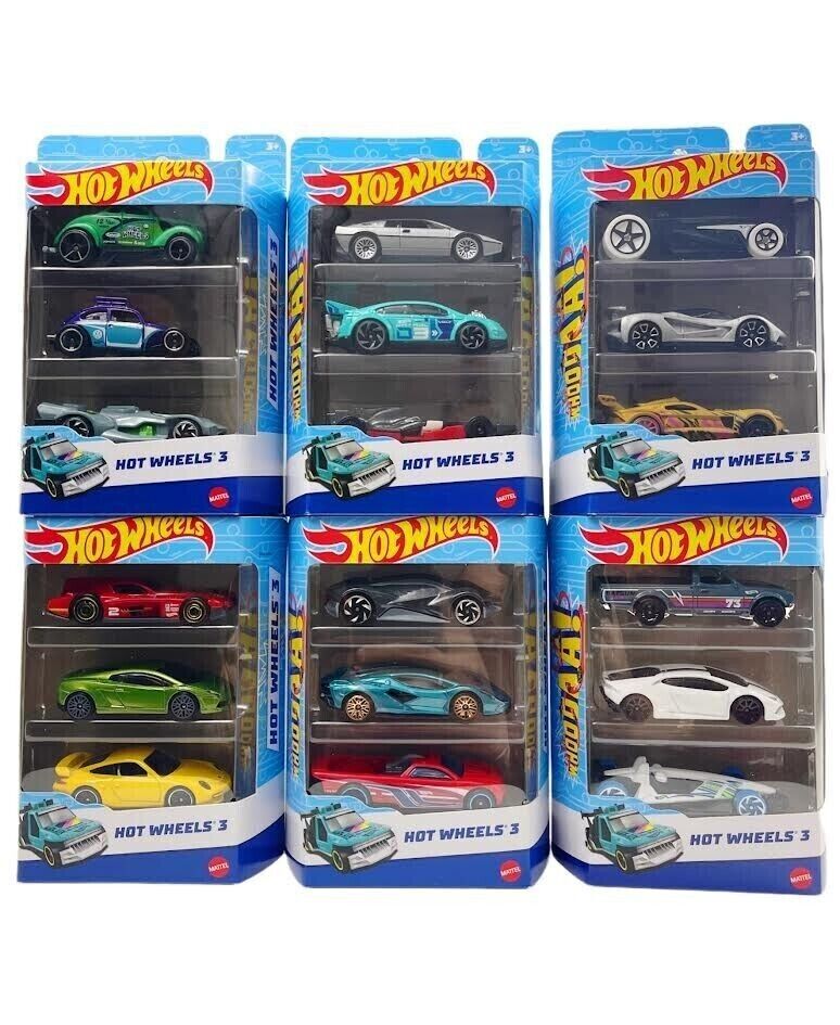 Hot Wheels 3-Car Pack (Styles May Vary) K5904 thumbnail