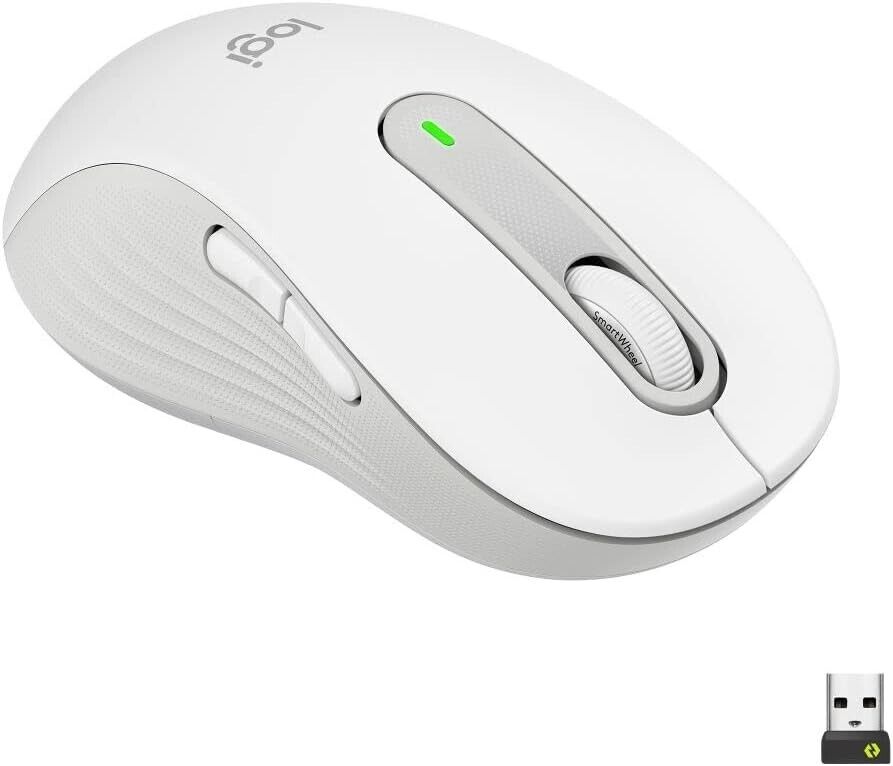 Logitech Signature M650 L Left Wireless Mouse Off-White thumbnail