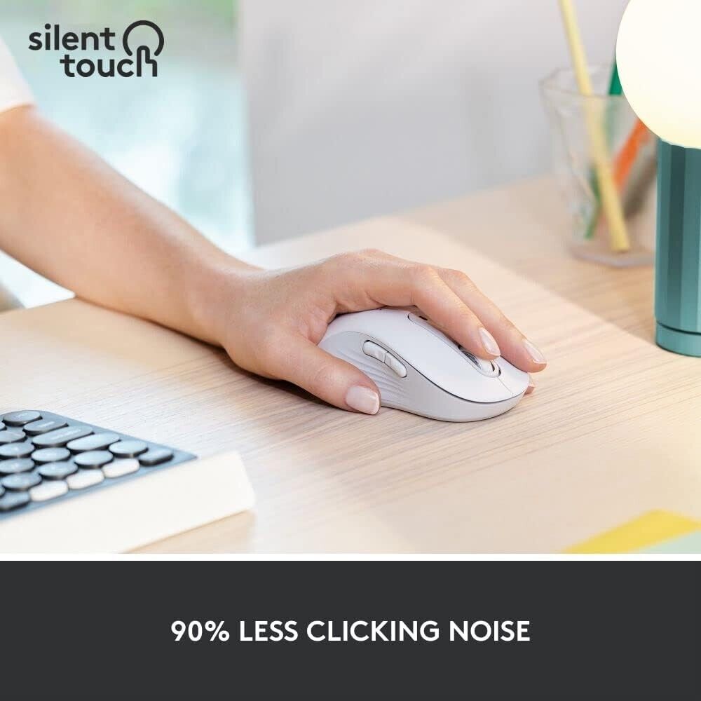 Logitech Signature M650 L Left Wireless Mouse Off-White thumbnail