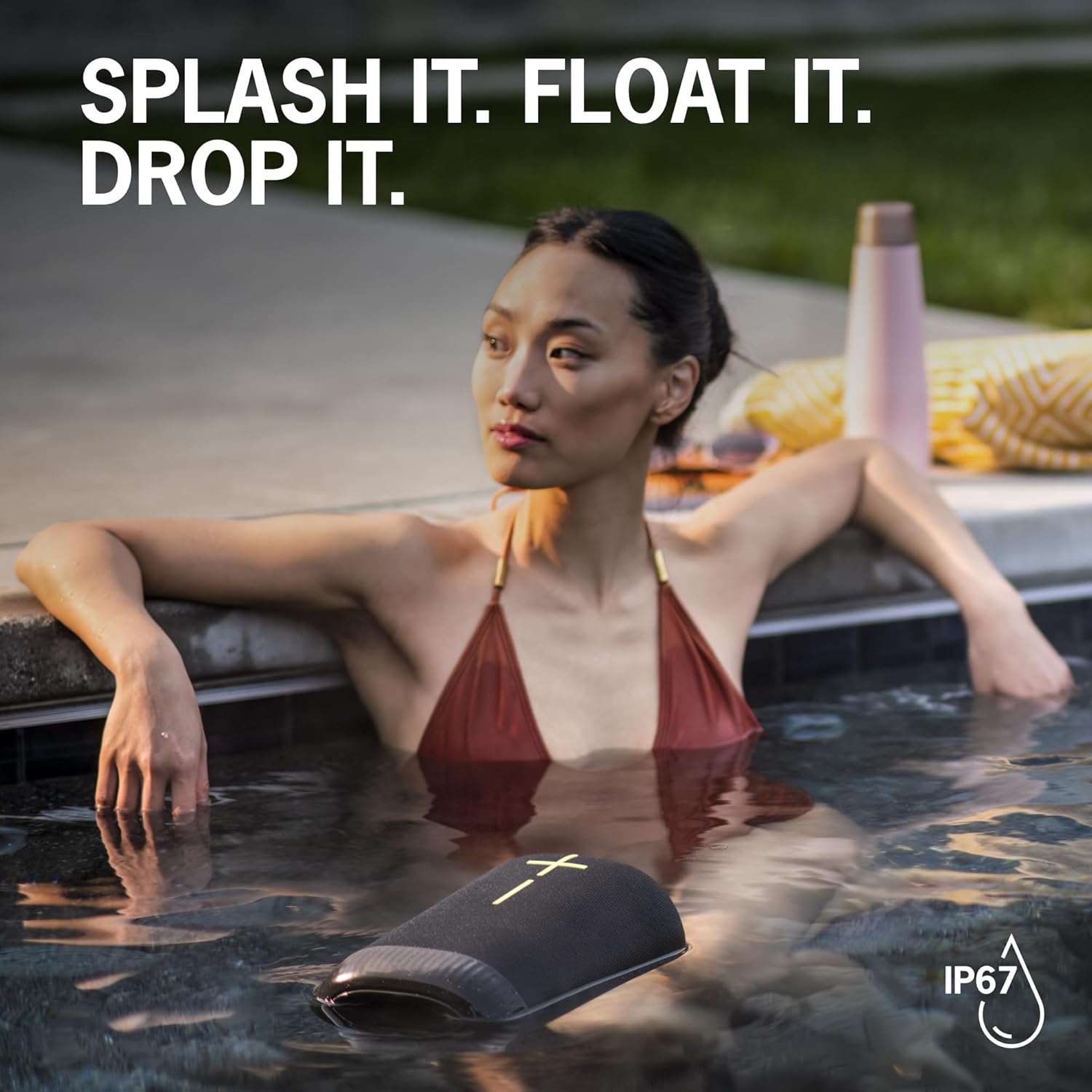 Ultimate Ears EPICBOOM, Portable Wireless Bluetooth Speaker Big Bass Waterproof Floatable White. Keep the party going longer with 17 hours of playtime and a massive 180 ft (55 m) range. 984-001866 thumbnail