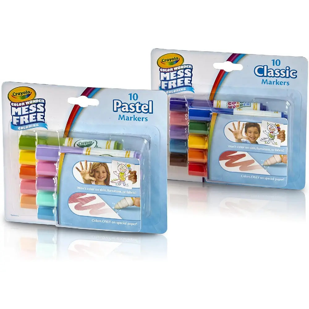CRAYOLA COLOR WONDER MARKERS 75-2471+75-2470 COMBO thumbnail