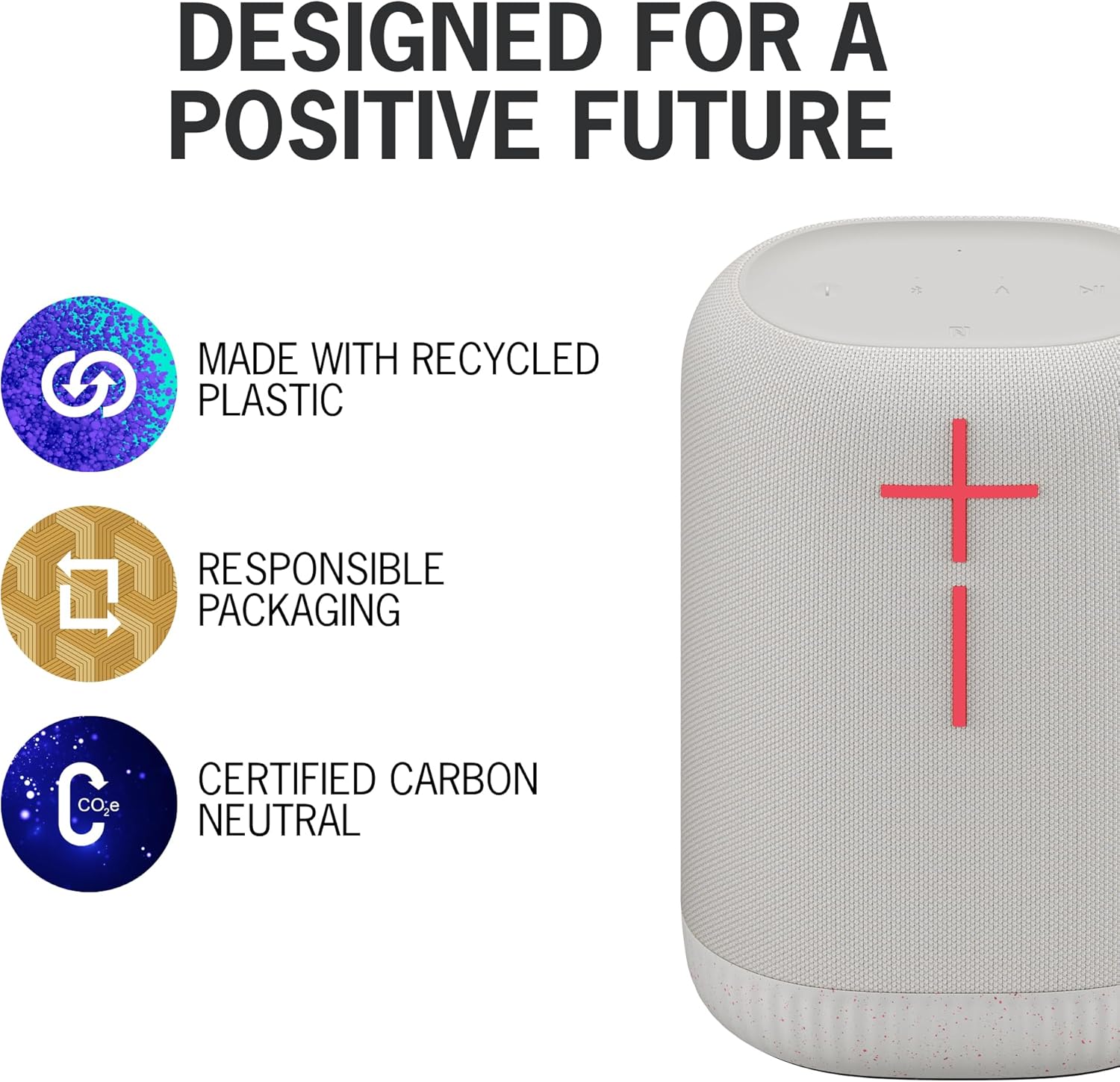 Ultimate Ears EPICBOOM, Portable Wireless Bluetooth Speaker Big Bass Waterproof Floatable White. Keep the party going longer with 17 hours of playtime and a massive 180 ft (55 m) range. 984-001866 thumbnail