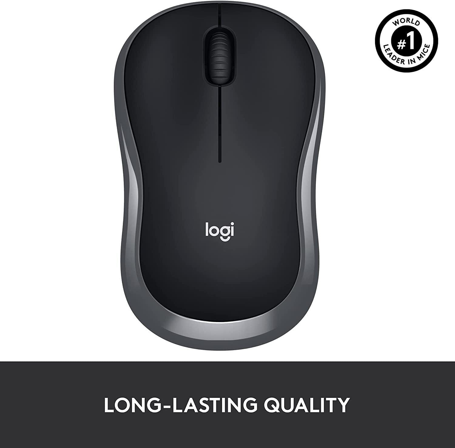 Logitech M185 Wireless Mouse Grey 910-002225 thumbnail