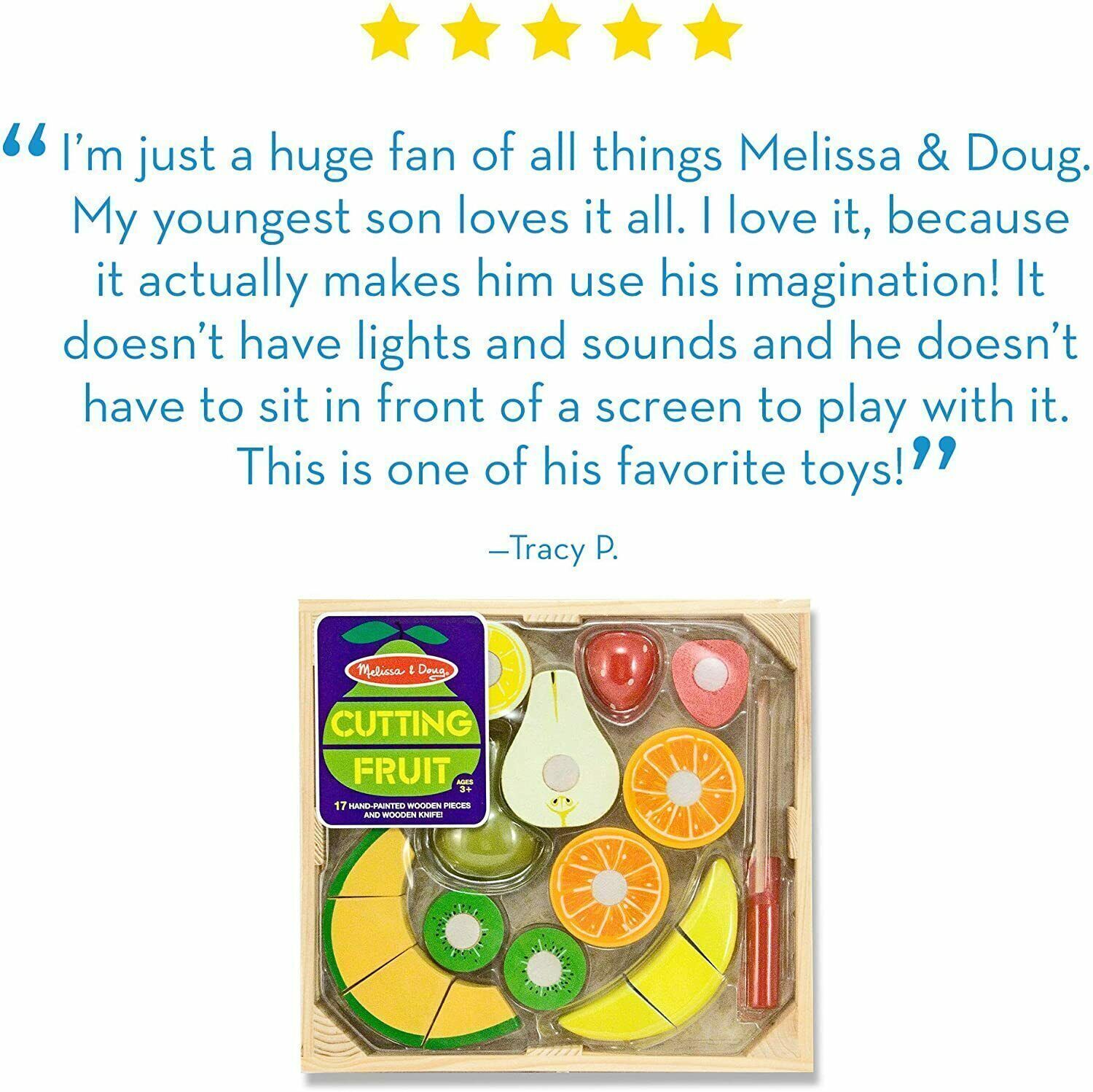 Melissa & Doug Cutting  Fruit Toy Set MD-4021 thumbnail