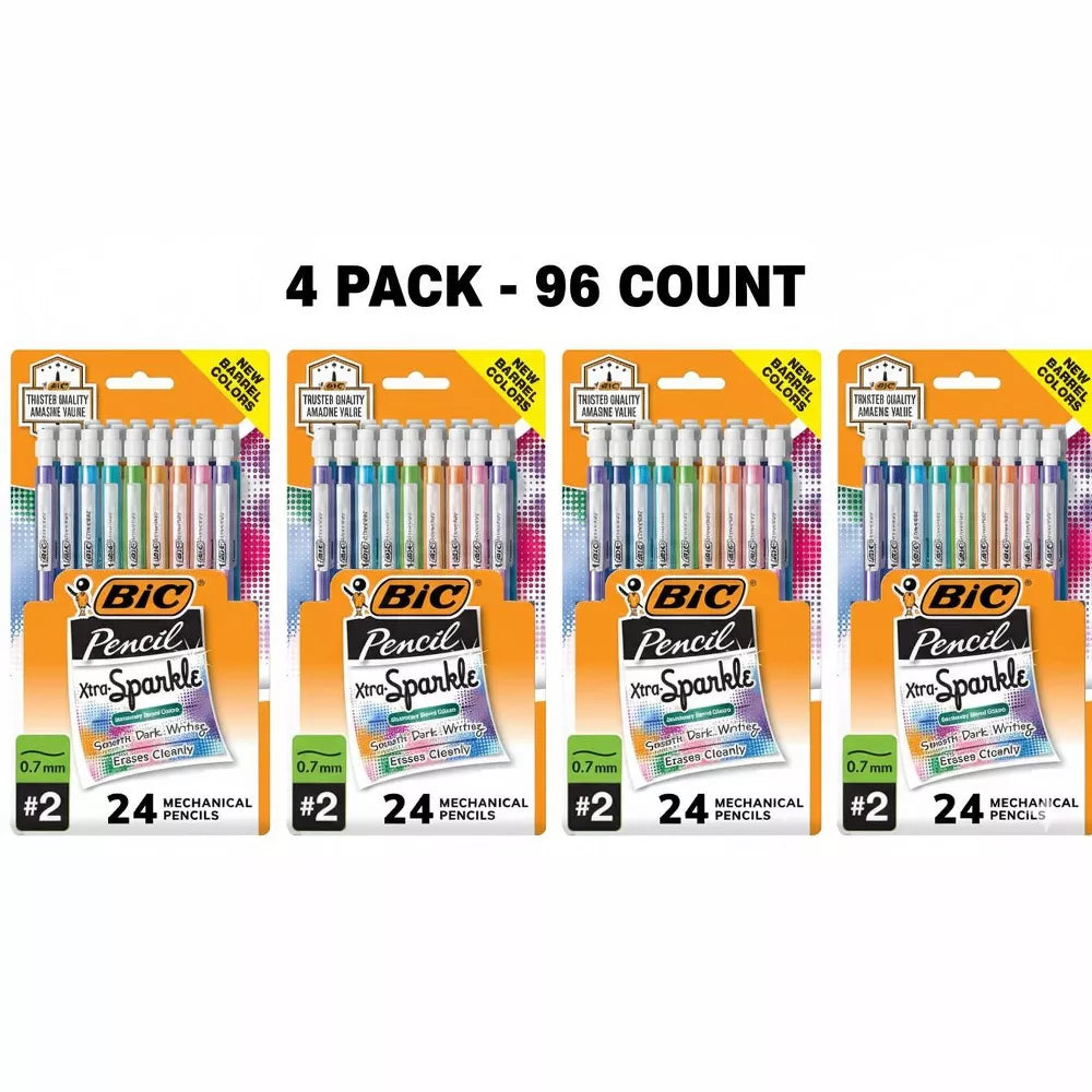 BIC Xtra-Sparkle No. 2 Mechanical Pencils 24-Count Pack – Durable, Vibrant, Always-Sharp Writing Tools thumbnail