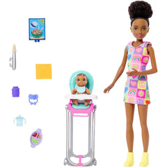 BOX DAMAGED Barbie Skipper Doll & Playset with Accessories HTK34-BB