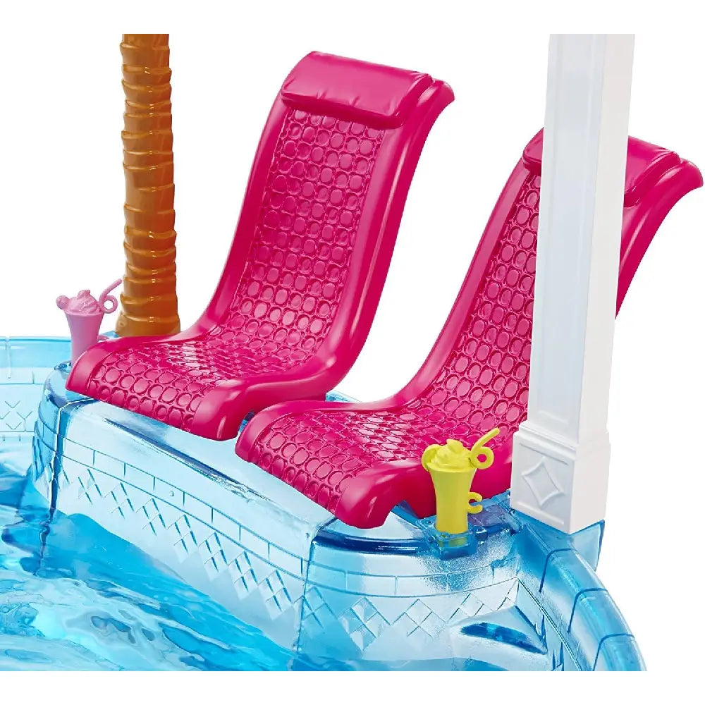 Barbie Glam Pool Party Playset with Themed-Accessories DGW22 thumbnail