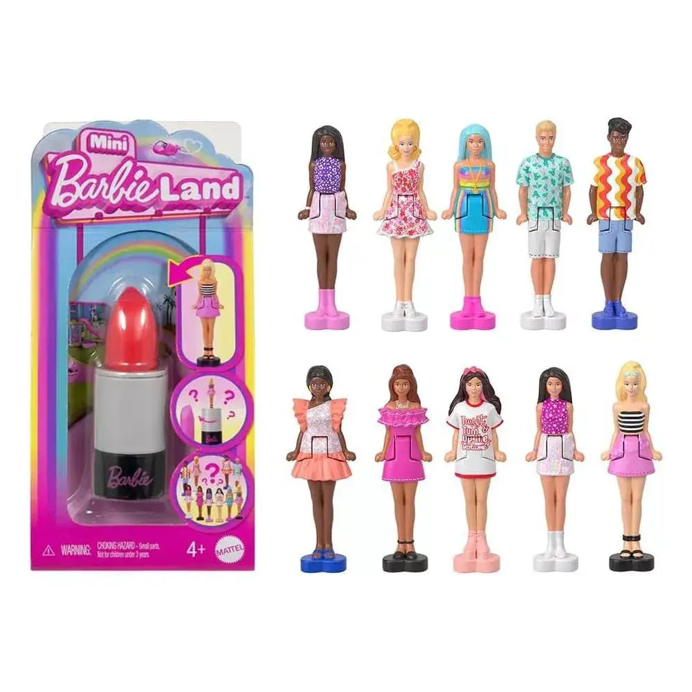 Barbie Mini BarbieLand Fashionistas Dolls, 1.5-inch Dolls in Lipstick Tube 2 PACK HYF19X2 thumbnail
