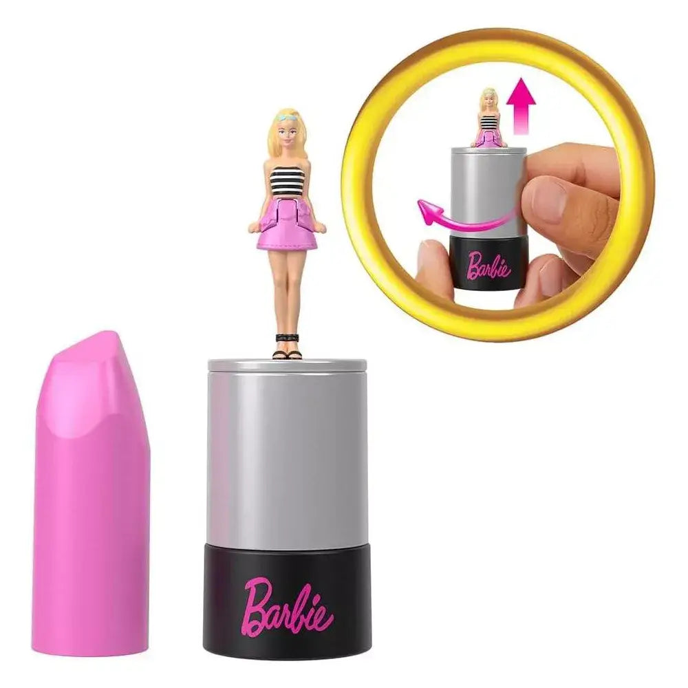 Barbie Mini BarbieLand Fashionistas Dolls, 1.5-inch Dolls in Lipstick Tube 2 PACK HYF19X2 thumbnail