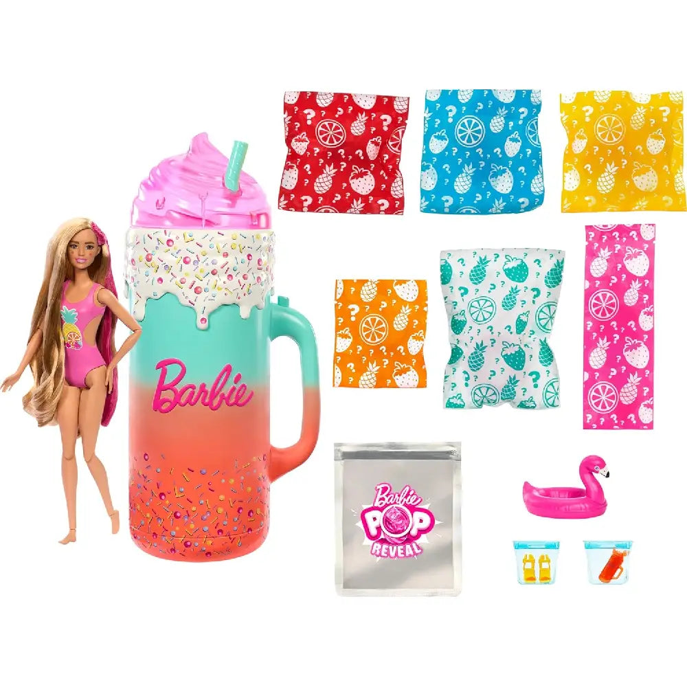 Barbie Pop Reveal Doll & Accessories, Rise & Surprise Fruit Series Gift Set HRK57 thumbnail