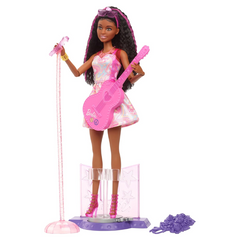 Barbie 65th Anniversary Doll & 10 Accessories, Pop Star Set with Brunette Singer Doll Commemorate Barbie doll's 65th anniversary with a special collection of fashion dolls HRG43