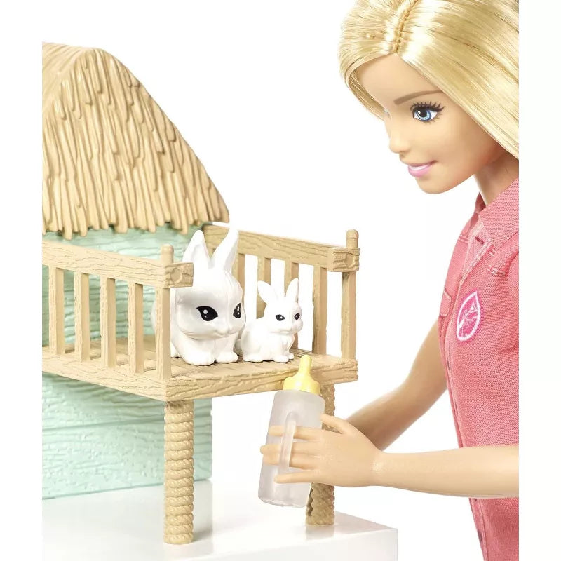 Barbie Animal Rescuer Doll Woodland Forest Rescue Care Center Shelter & Playset thumbnail