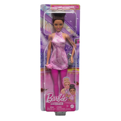 Barbie Careers Fashion Doll & Accessories, Brunette Ice Skater HRG37