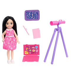 Barbie Chelsea Can Be an Astronomer Playset – Space-Themed Career Doll with Telescope Accessories for Imaginative Learning Play