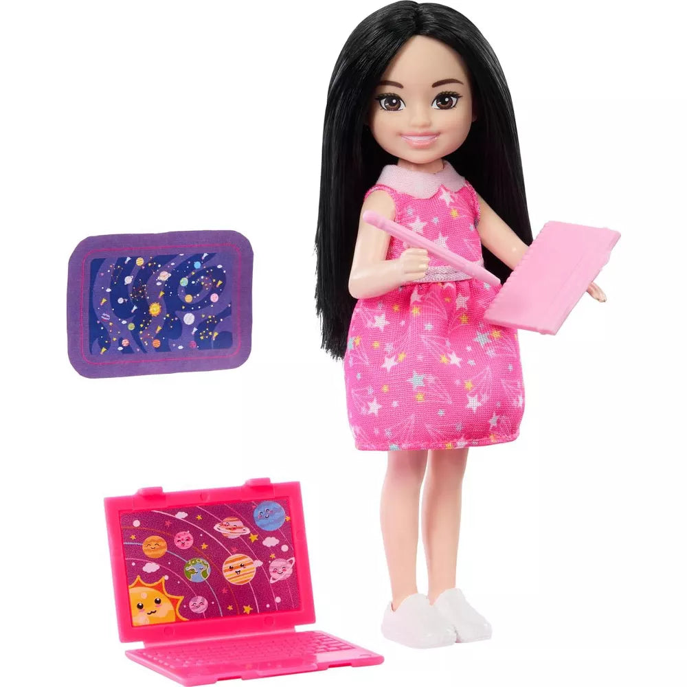 Barbie Chelsea Can Be Astronomer Doll Playset & Mini BarbieLand Cutie Reveal Doll with Pet, 2-Piece Combo Pack thumbnail