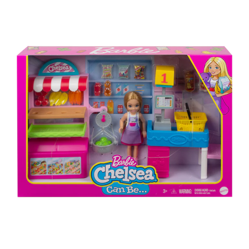 Barbie Chelsea Can Be Snack Stand Playset with Blonde Chelsea Doll Children will enjoy the adorable theme and fun accessories that let them create their own shopping adventures! GTN67 thumbnail