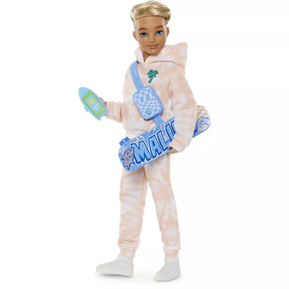 Barbie Dream Besties Ken Fashion Doll with Outdoor Adventure Accessories, Posable 9-Piece Playset for Imaginative Storytelling Fun thumbnail