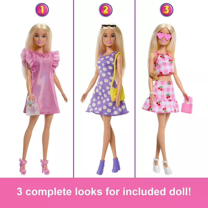 Barbie Dream Closet Toy Playset with Fashion Doll, Clothes, & 25+ Accessories thumbnail
