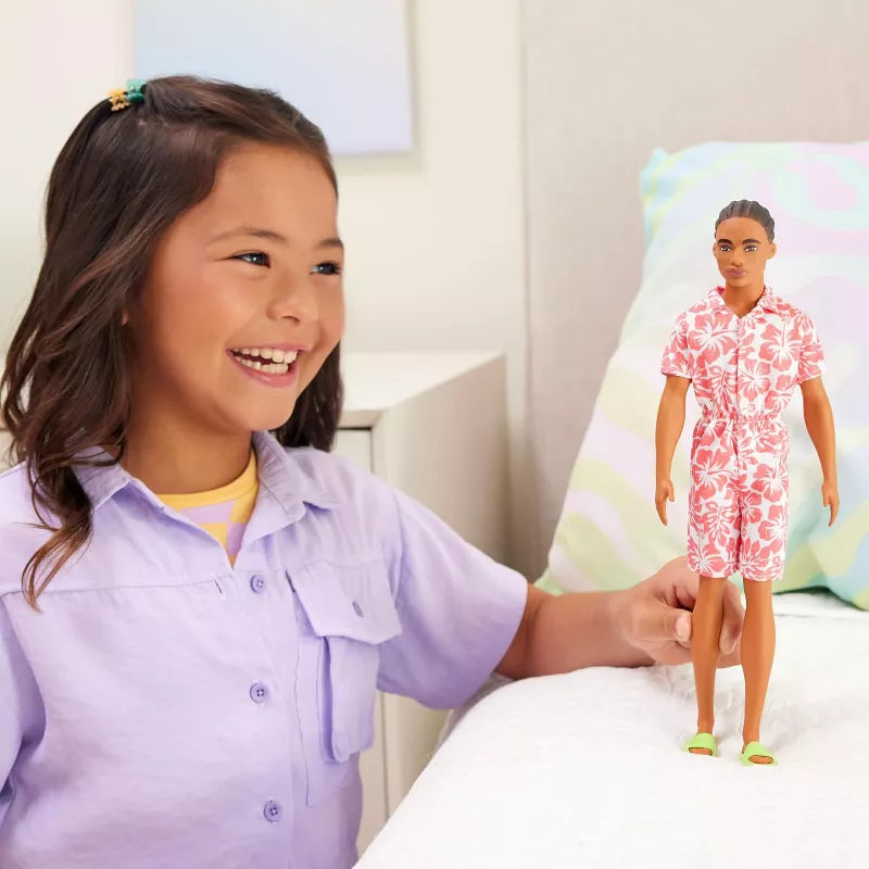 Barbie Fashionistas Ken Doll #235 with Braided Brown Hair thumbnail