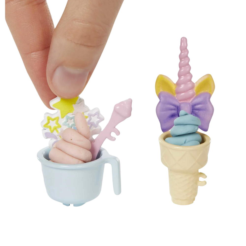 Barbie Careers Ice Cream Shop Playset with Blonde Doll, Ice Cream Machine Children can manage their very own ice cream shop with the Barbie Ice Cream Shop Playset! HCN46 thumbnail
