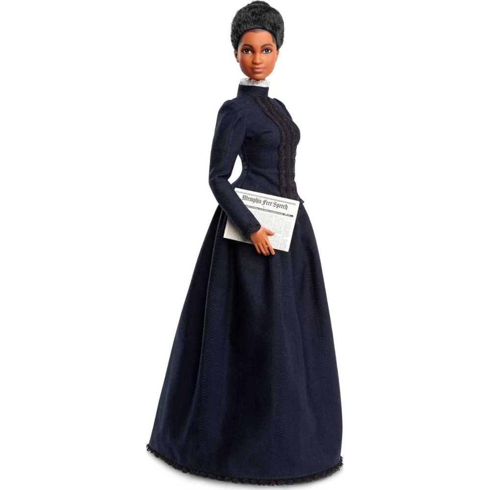 Barbie Inspiring Women Doll, Ida B. Wells Collectible with Blue Dress The Barbie Inspiring Women Series honors remarkable women from history HCB81 thumbnail