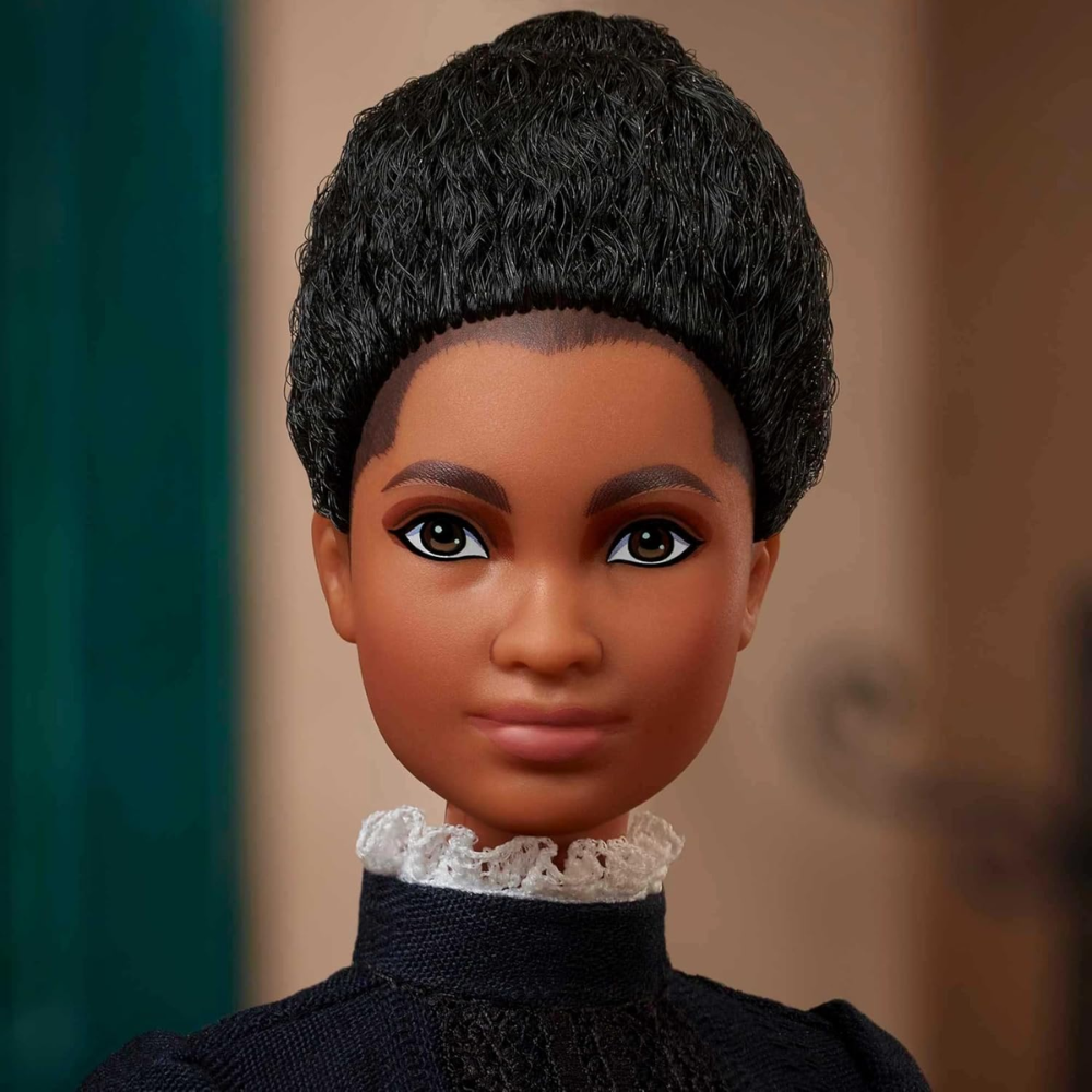 Barbie Inspiring Women Doll, Ida B. Wells Collectible with Blue Dress The Barbie Inspiring Women Series honors remarkable women from history HCB81 thumbnail