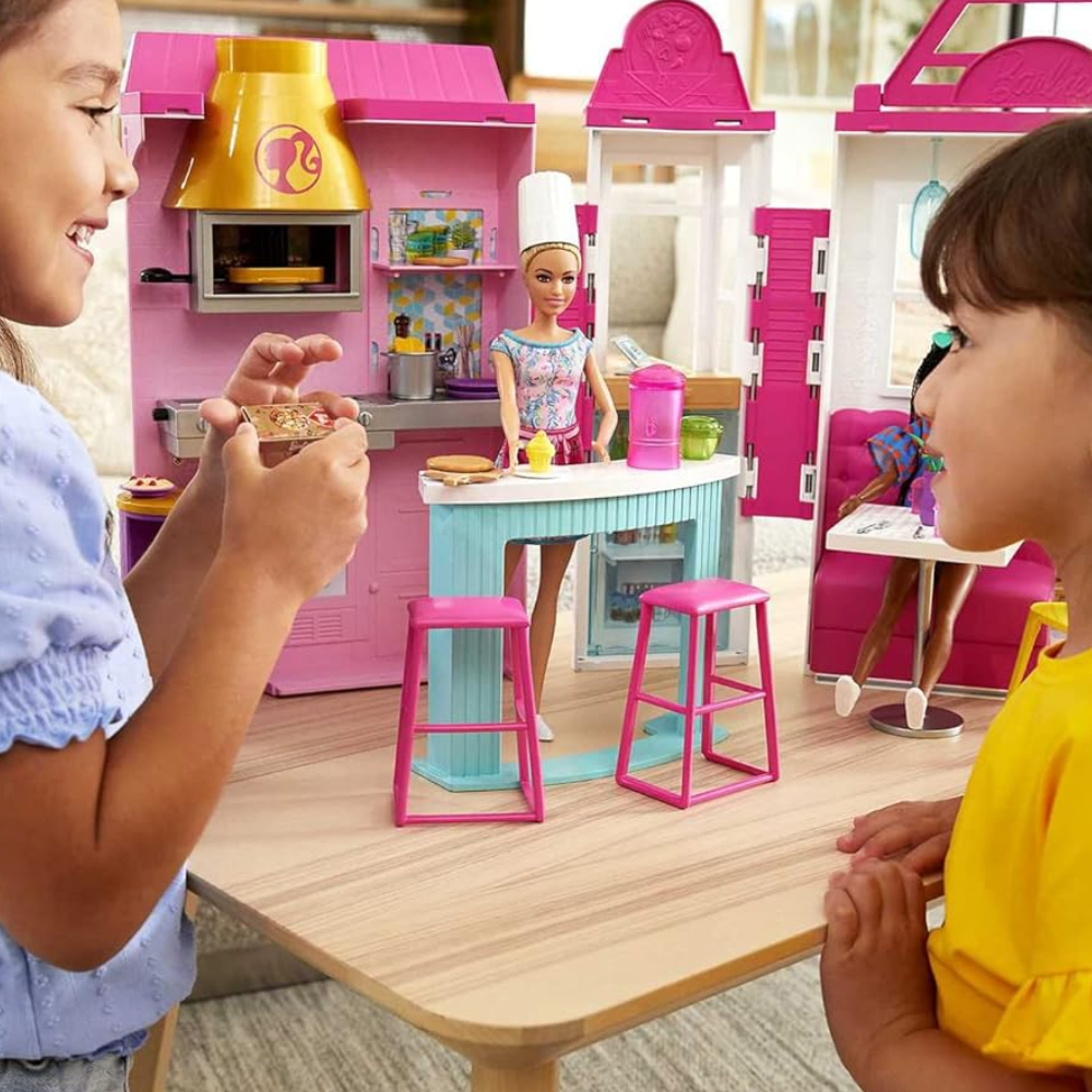 Barbie Cook and Grill Restaurant Playset HBB91 thumbnail