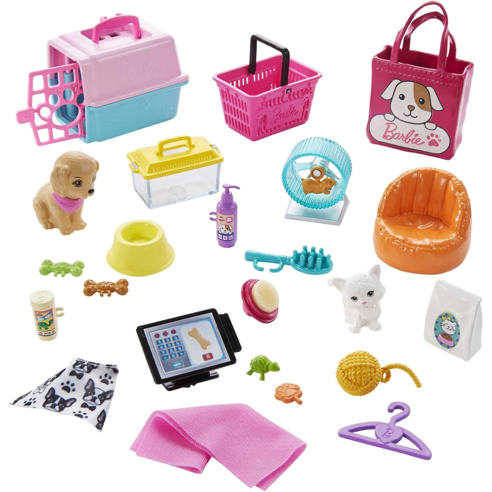 Barbie Pet Boutique Playset with Doll & 4 Pets thumbnail
