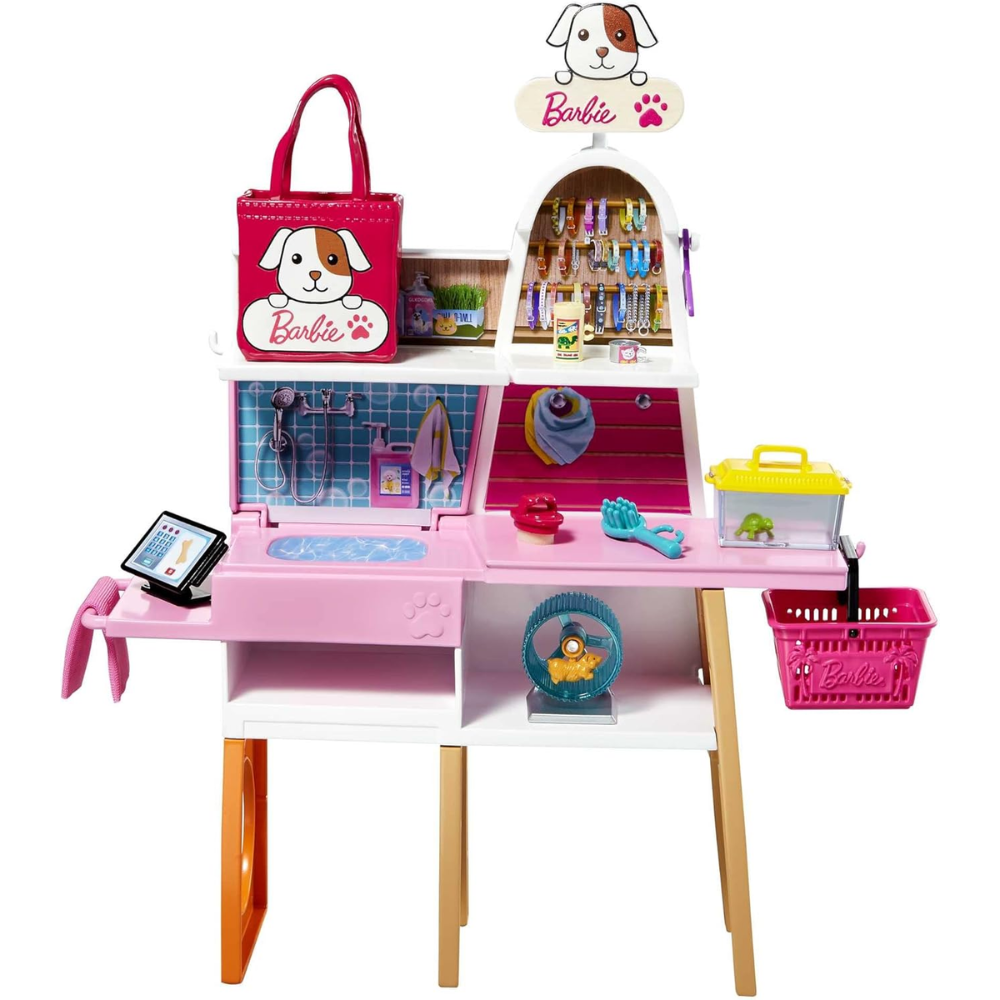 Barbie Pet Boutique Playset with Doll & 4 Pets thumbnail