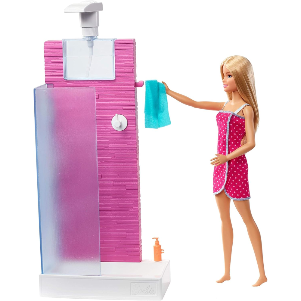Barbie Bathroom with Working Shower FXG51 thumbnail
