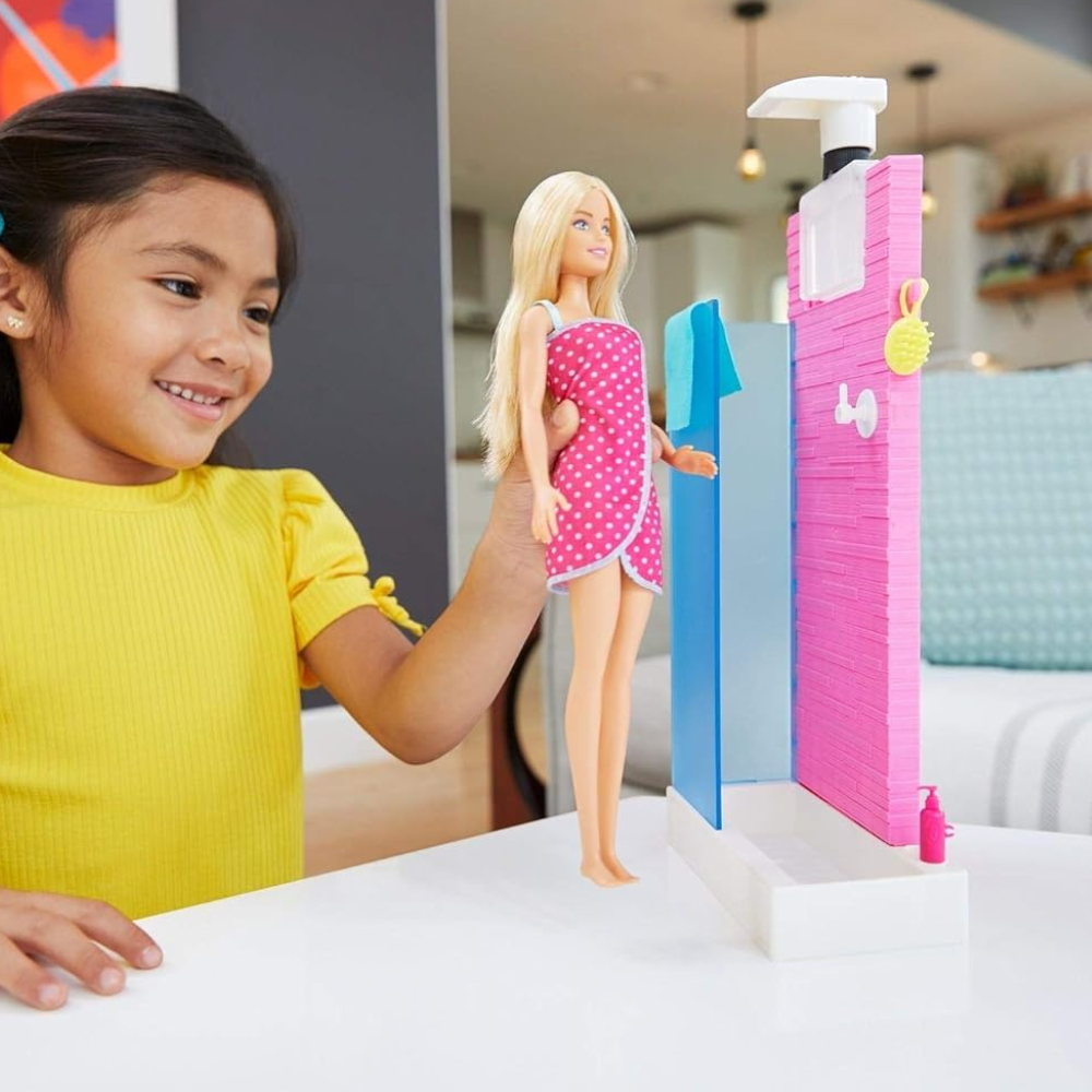 Barbie Bathroom with Working Shower FXG51 thumbnail