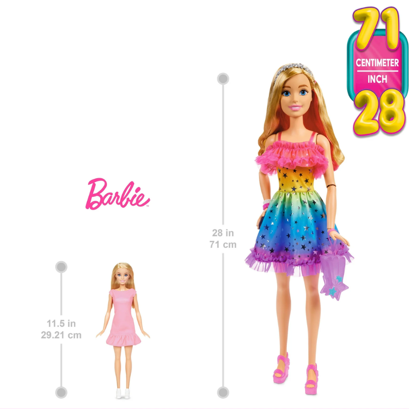 Barbie Large Doll with Blonde Hair, 28 Inches Tall JCW45 thumbnail