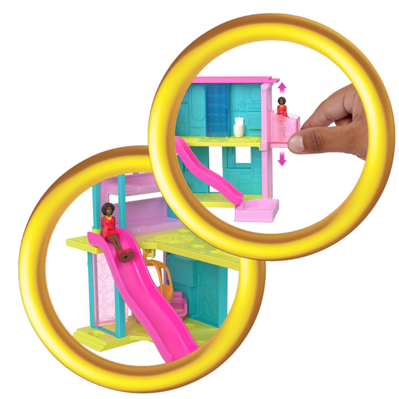 Barbie Mini BarbieLand Doll House Sets, Mini Dreamhouse with Surprise 1.5-inch Doll. Think big and dream small with Mini BarbieLand — the perfect place to play, explore, and collect all your favorite mini Barbie dolls! HYF46 thumbnail