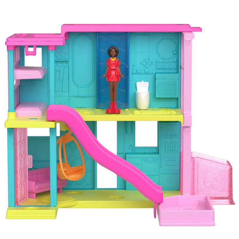 Barbie Mini BarbieLand Doll House Sets, Mini Dreamhouse with Surprise 1.5-inch Doll. Think big and dream small with Mini BarbieLand — the perfect place to play, explore, and collect all your favorite mini Barbie dolls! HYF46 thumbnail