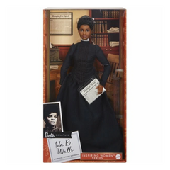 Barbie Inspiring Women Doll, Ida B. Wells Collectible with Blue Dress The Barbie Inspiring Women Series honors remarkable women from history HCB81