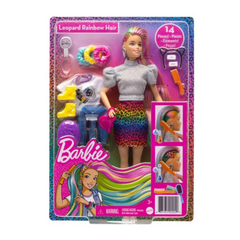 Barbie Leopard Rainbow Hair Doll GRN81