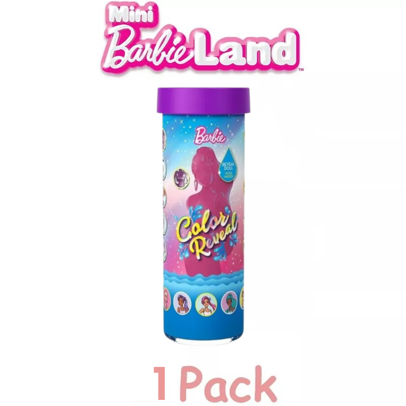 Barbie Mini BarbieLand Color Reveal Dolls, 1.5-inch Doll with Surprise Water Reveal (Styles May Vary) thumbnail