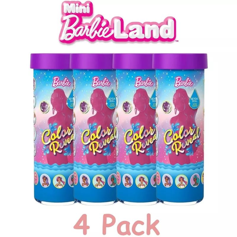 Barbie Mini BarbieLand Color Reveal Dolls, 1.5-inch Doll with Surprise Water Reveal (Styles May Vary) thumbnail