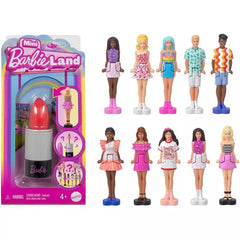 Barbie Mini BarbieLand Fashionistas Dolls, 1.5-inch Dolls in Lipstick Tube, Surprise Reveal (Styles May Vary)