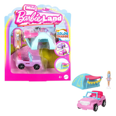 Barbie Mini BarbieLand SUV Playset with Doll & Tent