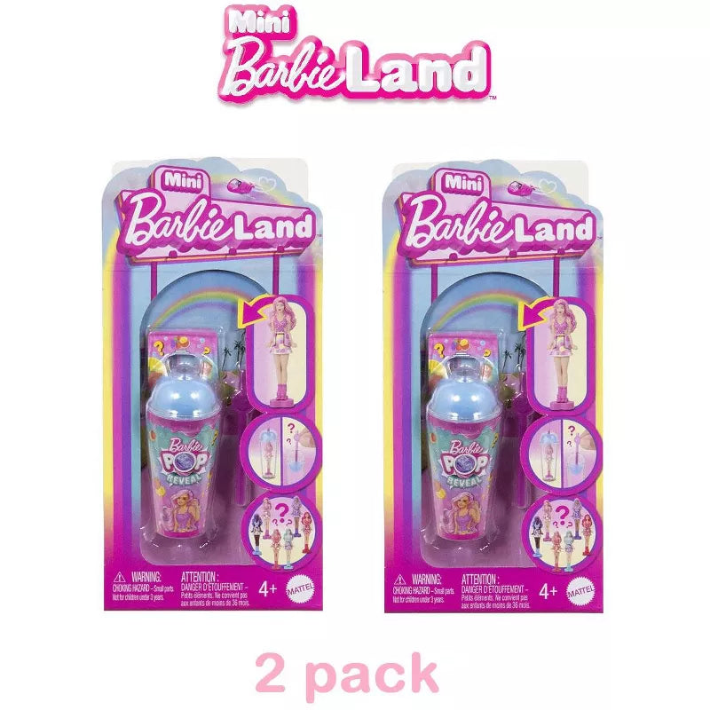 Barbie Mini BarbieLand Pop Reveal Dolls, 1.5-inch Doll with Surprise Sensory Reveal (Styles May Vary) thumbnail