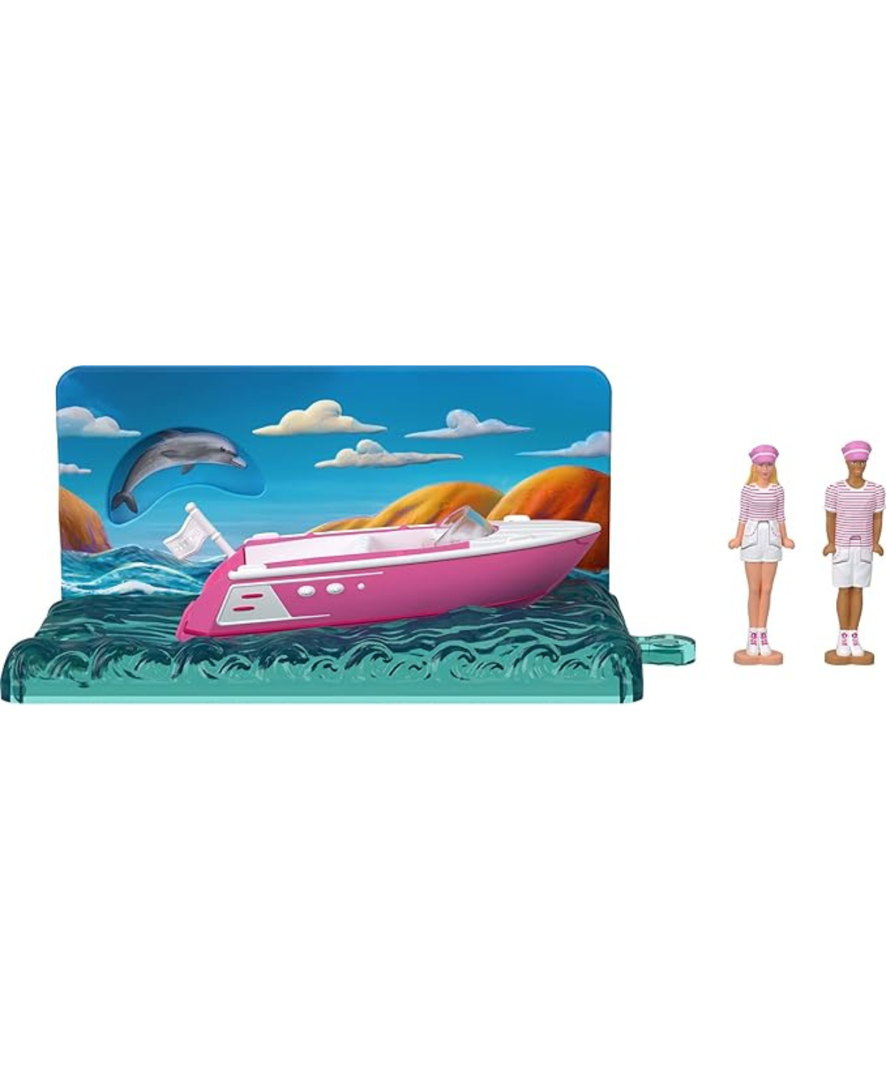 Barbie Mini Barbie Land The Movie Vehicle Collection – Miniature Movie-Inspired Cars with Mini Dolls & Accessories thumbnail