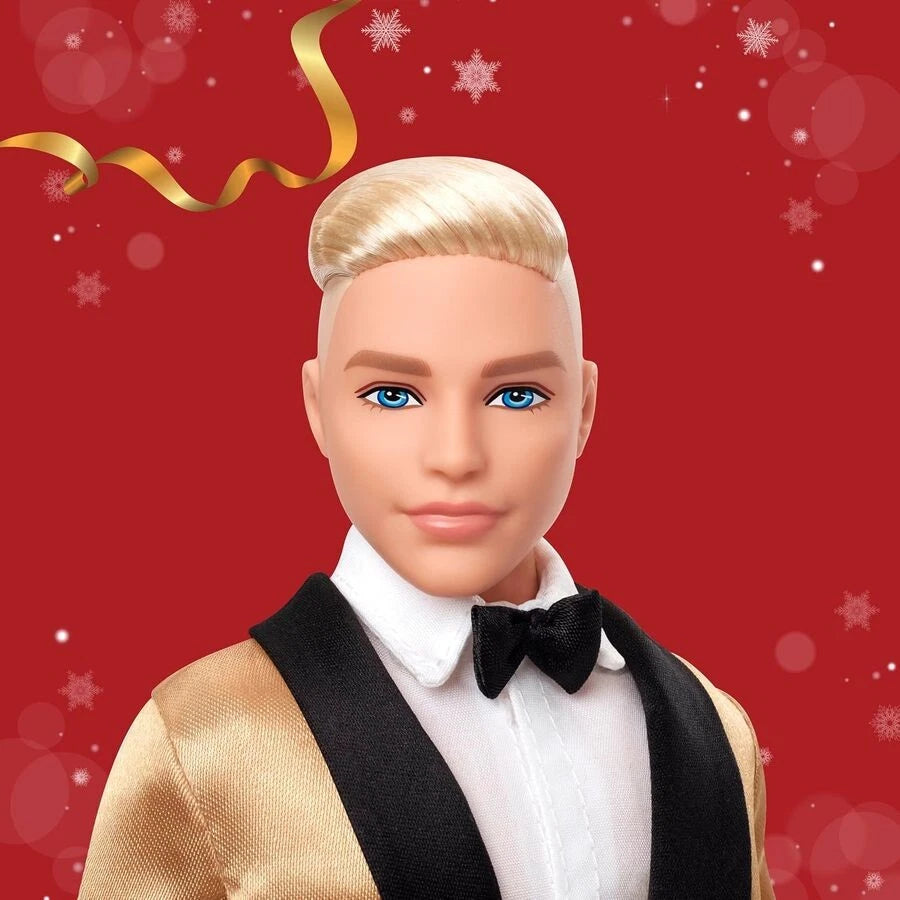 Barbie Signature 2025 Holiday Blonde Ken Doll thumbnail