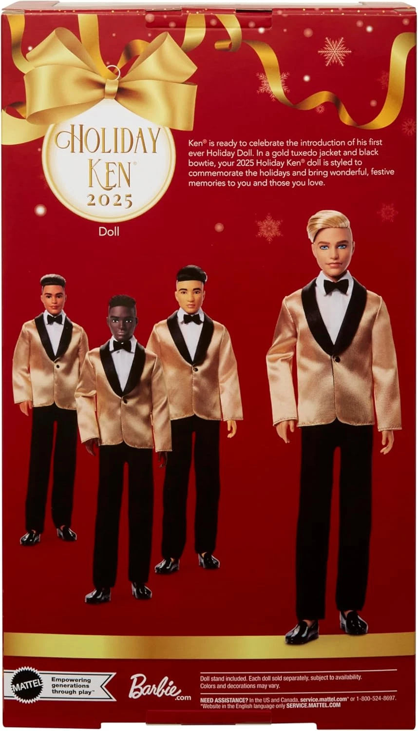 Barbie Signature 2025 Holiday Blonde Ken Doll thumbnail