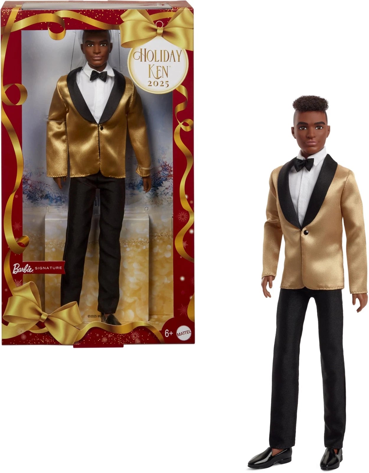 Barbie Signature 2025 Holiday Blonde Ken Doll thumbnail